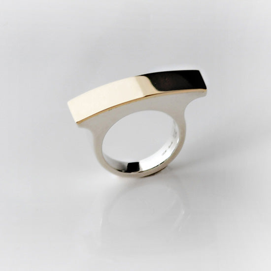 Silver / K10YG ring - AR010