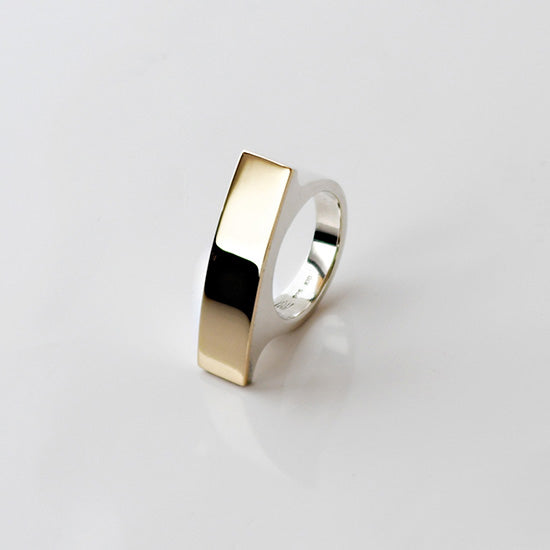 Silver / K10YG ring - AR010