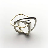 Silver / K10YG ring - AR020