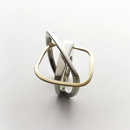 Silver / K10YG ring - AR020